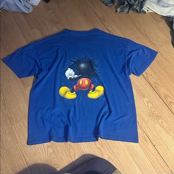 Vintage Disney Blue Mickey Mouse tee - Picture 2 of 2